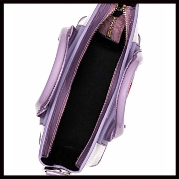 HUNTER PATENT LEATHER MINI TOTE CROSSBODY BAG A2C - Picture 6 of 8